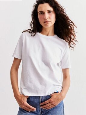 KULE White The Modern Short-Sleeve Tee